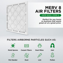 14x20x2 MERV 8 Pleated 2″ Inch Air Filters. 3 PACK