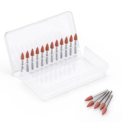 12pcs Dental Polishing Polishers Bur FG 1.6mm Mini Points Brownie Friction Grip