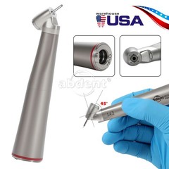 AbDent Dental 45° Contra Angle LED Optic 1:4.2 Handpiece Quattro Spray AT