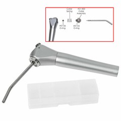 Dental 3 Way Air Water Spray Triple Syringe Handpiece w/ 2 Nozzles Tips Tubes