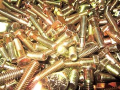 1/2-13 X 2 Hex Head Cap Screws Grade 8 Zinc Yellow 250 Pieces