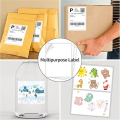 100-20000 Premium 8.5×5.5 Round Corner Shipping Labels Half Sheet Self Adhesive