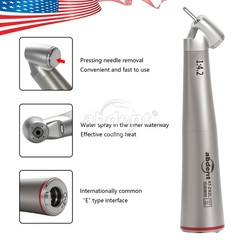 abdent 45° Electric Contra Angle LED Optic 1:4.2 Handpiece Quattro Spray