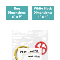 1000 Clear 4 Mil Reclosable Plastic Hang Hole Poly Bags 6 x 9″ with White Block