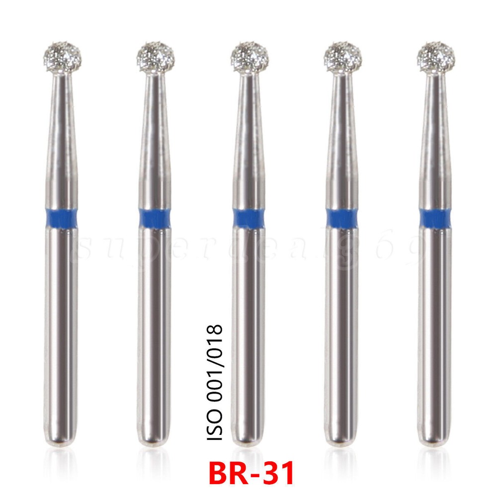 0.99 USD Dental FG Diamond Burs for High Speed Handpiece Friction Grip 5pcs/pack