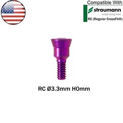 US Dental NC/RC Closure Screw Healing Cap Abutment GH 0/0.5mm fits Straumann ITI