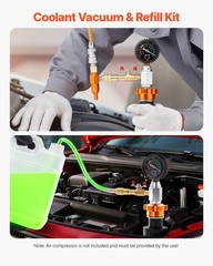 VEVOR Radiator Vacuum Refill Kit Universal Car Cooling System Vacuum & Fill Kit