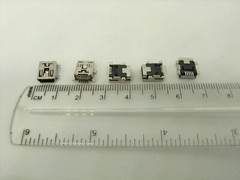5 Pcs Pack Lot Mini USB Type B 5Pin Female Socket Right Angle SMD Jack Connector