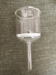 Chemglass & Pyrex Laboratory Filtration Funnels Lot G3 Fritted 600mL 350mL