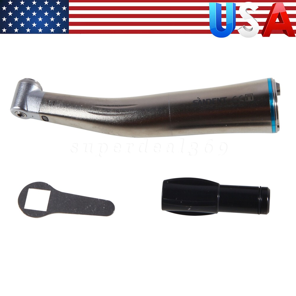 Dental 1:1 LED Fiber Optic Contra Angle Low Speed Handpiece Inner fit NSK E-type