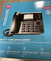 Motorola ML1000 4-Line Corded Base Station-expanding Business Phone System NEW