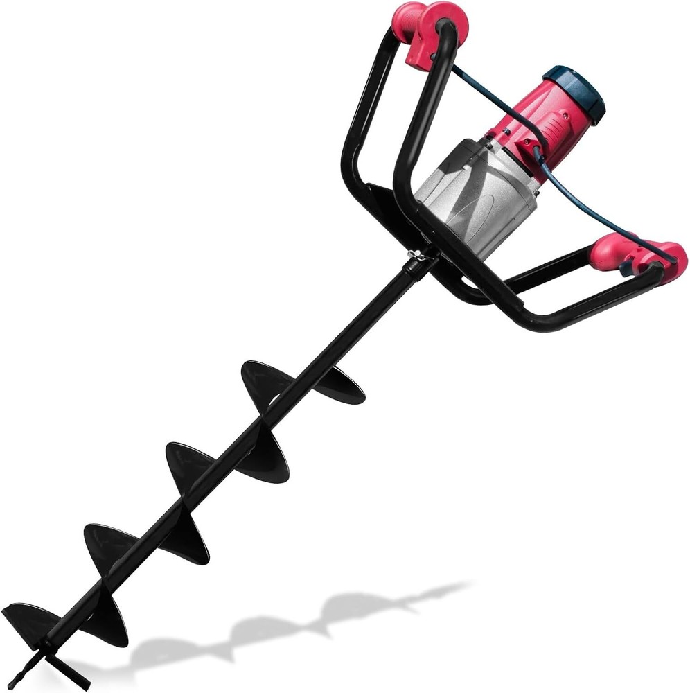 1500W Electric Post Hole Digger Earth Auger with 6″” Digging Auger Bit