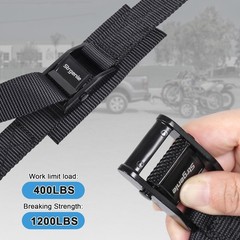 Cam Buckle tie Down Straps 6 Feet 1200lbs Break Strength, 4pcs Heavy Duty tie…