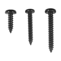 550Pcs 304 Stainless Black Wood Screws, Phillips Pan Head Assortment