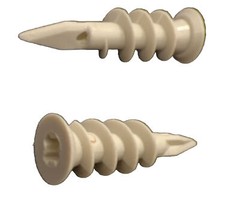 Self Drilling E Z Wall Anchors Plastic #8x 1-3/4″ for Drywall, Sheetrock