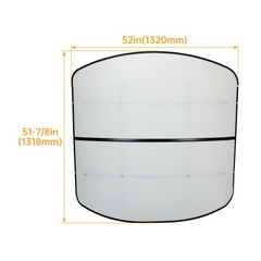 White Tuff Top Tractor Canopy 48″ X 52″ For 2″ x 2″ or 2″ x 3″ ROPS