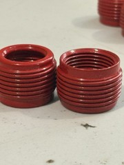 Lot of 10 RobRoy Plastibond 1″THREADED PVC-COATED CONDUIT NIPPLE