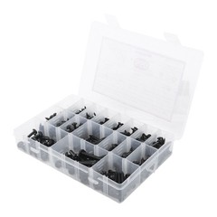 550Pcs 304 Stainless Black Wood Screws, Phillips Pan Head Assortment