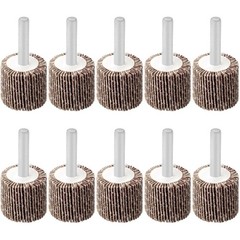 10Pcs 60 Grit Drill Flap Wheel Sander 1x1x1/4″ Flapper Sanding Grinding NEW