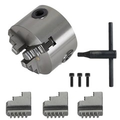 3 Jaw Lathe Chuck Manual Chuck 3″ K11-80 80mm Self-centering Lathe Drilling Part