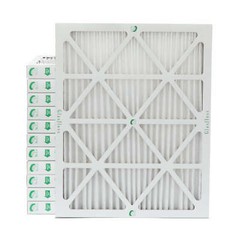 Glasfloss ZL 20x25x2 MERV 10 (FPR 7) Pleated HVAC Air Filters. Case of 12