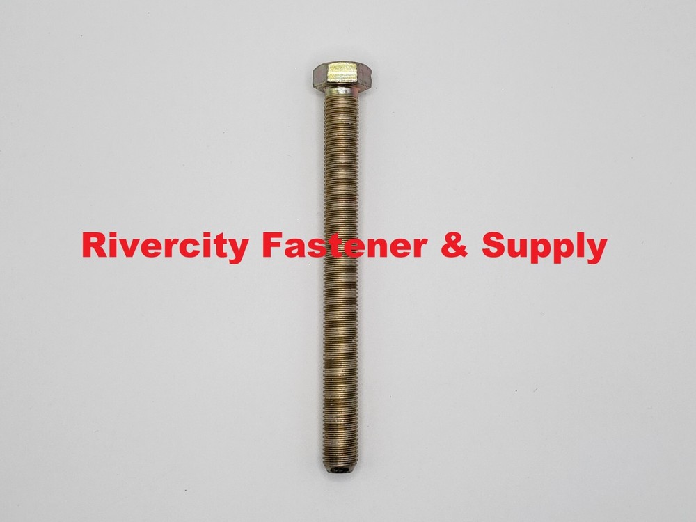 (2) 3/8-24×4 Tap Bolts 3/8 x 4 Grade 8 Hex Head Screws 3/8x24x4 Full Thread bolt