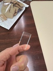 50pcs-1.69″x 1.05″x .11″ thick (~2.6-3mm) clear cast acrylic rectangular pieces