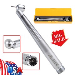 45 Degree Dental Surgical High Speed Handpiece Push Button Single Spray 2-Holes