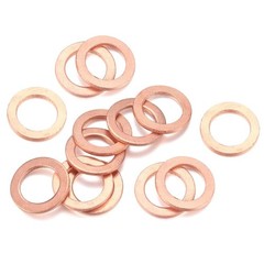 9 Size Copper Crush Washer Kit – 200pcs for Electrical & Automotive Applications