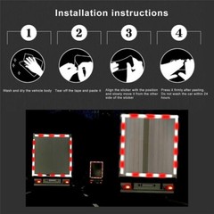 Conspicuity Tape DOT-C2 Approved Reflective Trailer Red White 2”x50’ /1 Roll