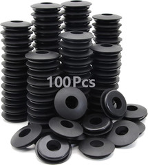 100PCS Glad Hand Seals Rubber Gaskets for Semi Truck Trailer Tractors Air Lines