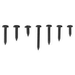 550Pcs 304 Stainless Black Wood Screws, Phillips Pan Head Assortment