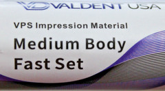 Valdent Impression Material VPS – Medium Body Fast Set 10 x 50ml Cartridges
