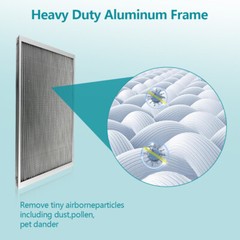 16x18x1 Electrostatic Air Filter MERV 9 Lifetime Use for Cleaner Air Home Office