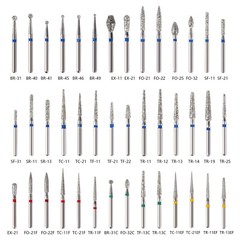 42type Dental DIAMOND BURS FG Burs 1.6mm for High Speed Handpiece 5pcs/pack fg