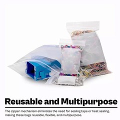 1000 Pcs 6″x 9″ 2 Mil Reclosable Bag Writeable White Block Water-Resistant