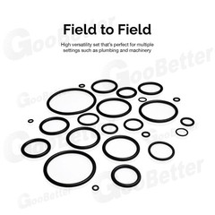 419 PCS Universal O Ring Assortment Set Metric Oil Proof Kit 32 Size O-Ring Case