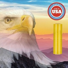 2 Rolls Machine Stretch Wrap 20″ x 5000′ 80 Gauge Dark Yellow Shrink Flim