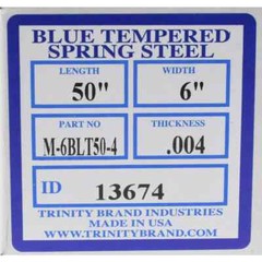 Made in USA 50″ Long x 6″ Wide x 0.004″ Thick, Roll Shim Stock Spring Steel