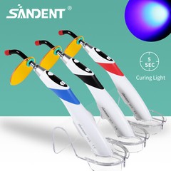 Dental Wireless Cordless 5 second LED Cure Curing Light Lamp 1800mw 3 Colors
