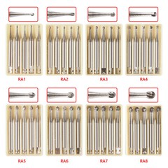 5Pcs/Pack Dental Tungsten Steel Carbide Handpiece Bur Fit Low Speed Contra Angle