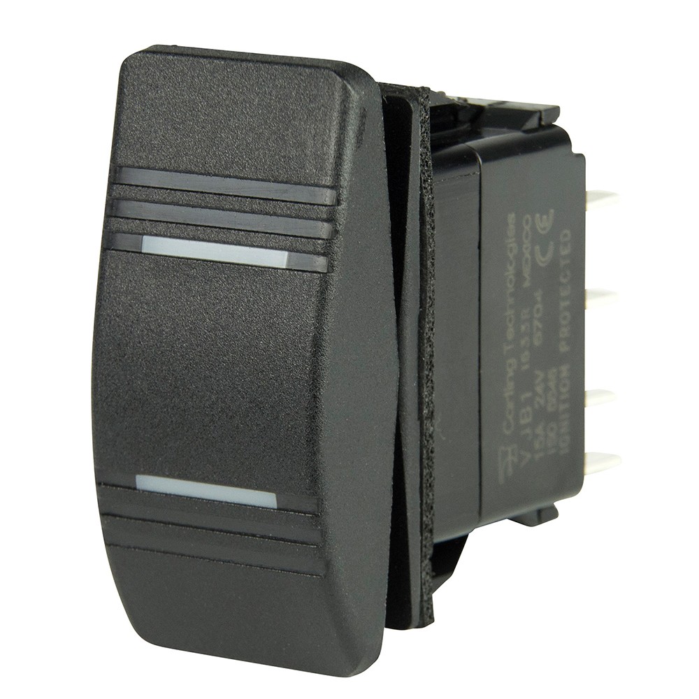 BEP Marine BEP DPDT Contura Switch – 2-Amber LEDs – ON/OFF/ON 1001808 Switches