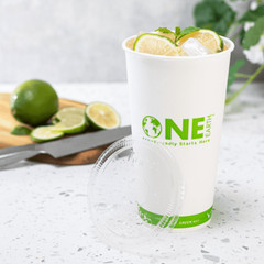 Karat Earth 32oz Eco-Friendly Paper Cold Cups (104.5mm), Generic Print – 600 pcs