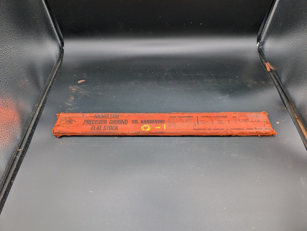 NOS Nicholson Oil Hardening Precision Ground Flat Stock 5/16″ X 2″ X 18″ Type O1