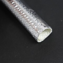 9-size Aluminum Heat Reflective Shield Fiberglass Side Self-Closing Sleeving 3FT