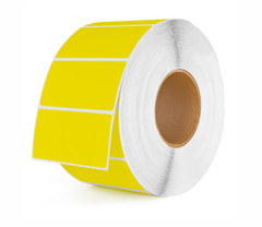 ZEBRA 4×2 (4×2″) Yellow Direct Thermal Labels 3″ Inch Core – (1) Roll of 2750