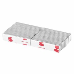 1 x 1/4 x 1/16 Inch Neodymium Bar Magnets N42 with Adhesive (28 Pack)