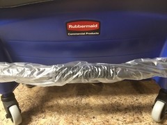 Rubbermaid Q050 Microfiber Floor Finishing System Kit (Blue/Black/White) NEW