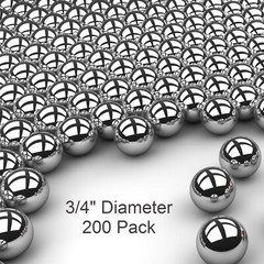 200 3/4″ Inch G25 Precision 440 Stainless Steel Bearing Balls