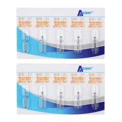25pcs AZDENT Dental FG Diamond Burs For High Speed Handpiece Friction Grip